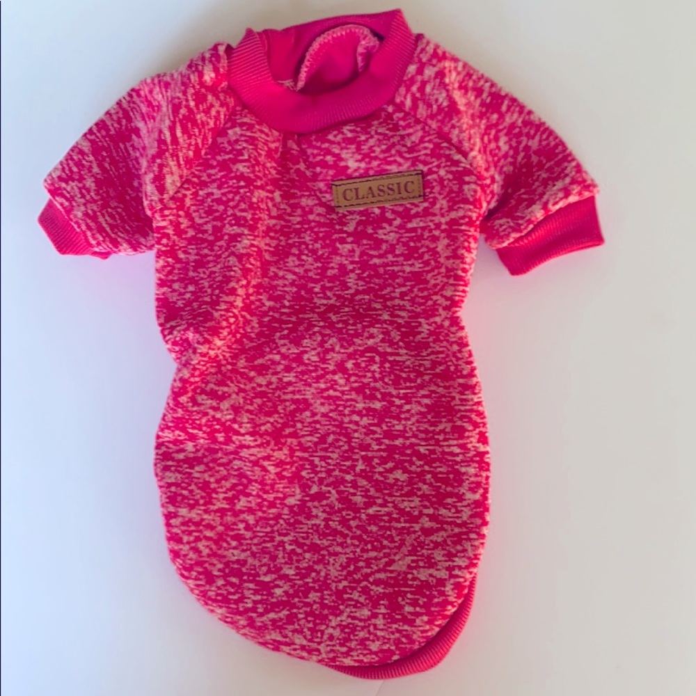 Dog sweater/Large/hot pink
